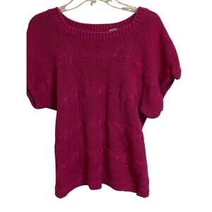 College town vintage pink sweater knit 1980's